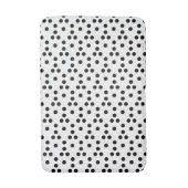 Tapis De Bain Cercles noirs et blancs (Devant (Vertical))