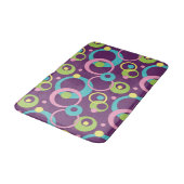 Tapis De Bain Cercles pourpres Funky Mat de bain (Angle)