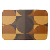 Tapis De Bain Cercles rétro Brown (Devant)