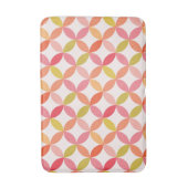 Tapis De Bain Cercles roses rouges orange modernes du milieu du  (Devant (Vertical))