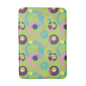 Tapis De Bain Cercles verts funky Mat de bain (Devant (Vertical))