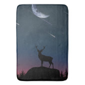 Tapis De Bain cerf au clair de lune (devant Vertical)