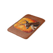 Tapis De Bain Cerf blanc en automne Brown rouge (Angle)