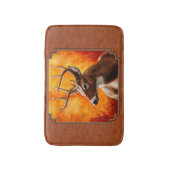 Tapis De Bain Cerf blanc en automne Brown rouge (Devant (Vertical))