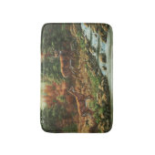Tapis De Bain Cerf blanc et cascade (Devant (Vertical))