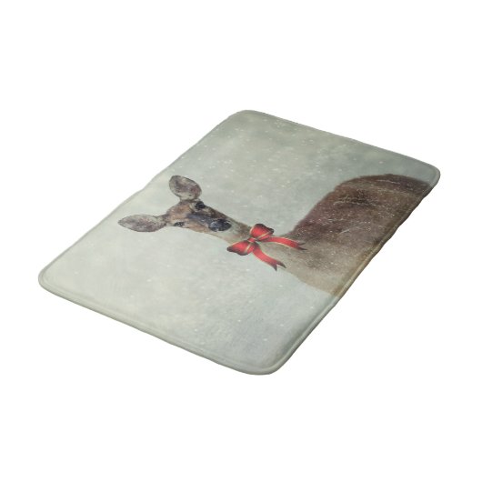 Tapis De Bain Cerf de Noël (Angle)