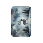 Tapis De Bain Cerf d'une Nuit d'Hiver Étoilée (Devant (Vertical))