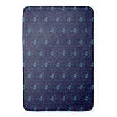 Tapis De Bain Cerf Lune Bleue (devant Vertical)
