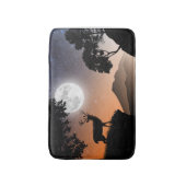 Tapis De Bain Cerf sous la lune orange (Devant (Vertical))