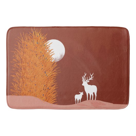 Tapis De Bain Cerf sur Lit Hill (Devant)