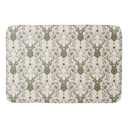 Tapis De Bain Cerf Tribal Boho, Rêvant de Cerf (Devant)