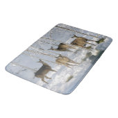 Tapis De Bain Cerfs communs en hiver (Angle)
