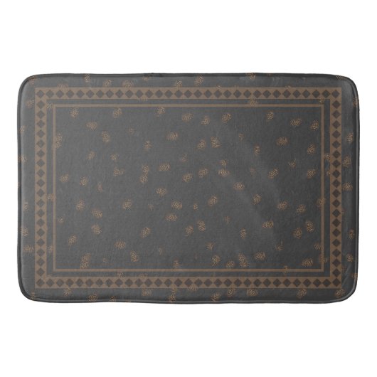 Tapis De Bain Cerfs et pins d'hiver (Devant)