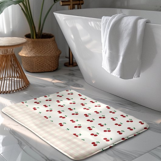Tapis De Bain Cerises