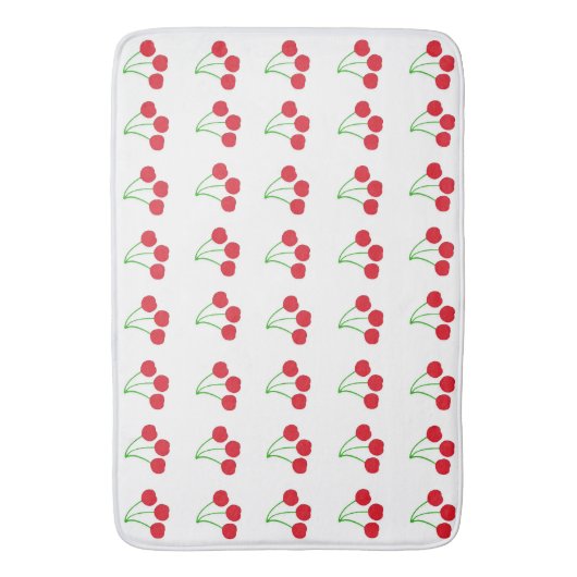 Tapis De Bain Cerises Bath Mat (devant Vertical)