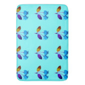 Tapis De Bain Cerises bleues vives (devant Vertical)