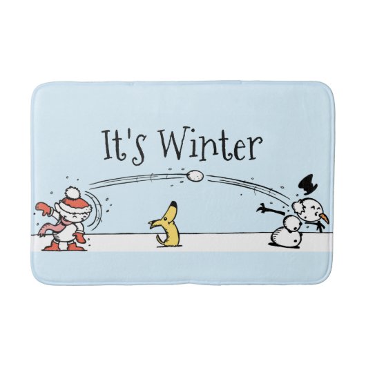 Tapis De Bain C'est l'hiver (Devant)