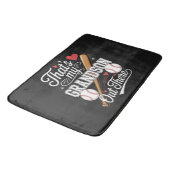 Tapis De Bain C'est mon petit-fils là-bas Baseball (Angle)