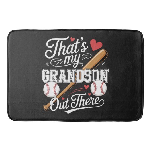 Tapis De Bain C'est mon petit-fils là-bas Baseball (Devant)