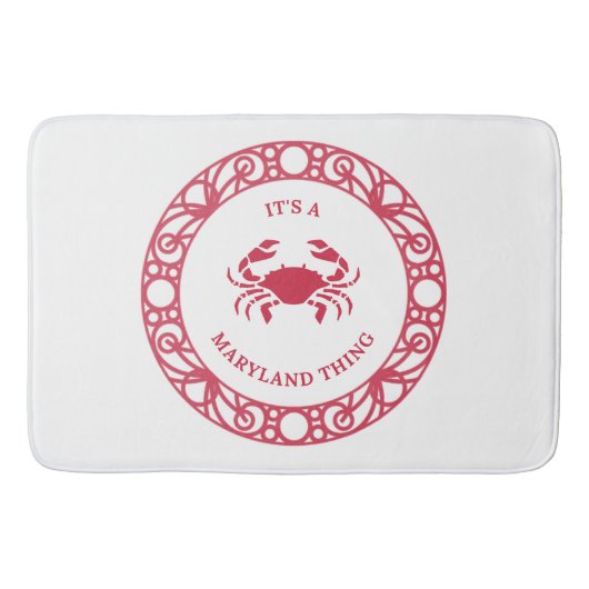 TAPIS DE BAIN C'EST UNE CHOSE DE MARYLAND (CRABS) (Devant)