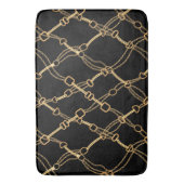 Tapis De Bain Chaînes d'or sur Black Pretty (devant Vertical)