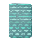 Tapis De Bain Chaînes modernes du milieu du siècle Turquoise (Devant (Vertical))
