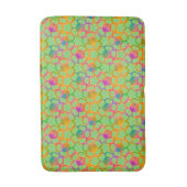 Tapis De Bain Chainmail floral en vert (Devant (Vertical))