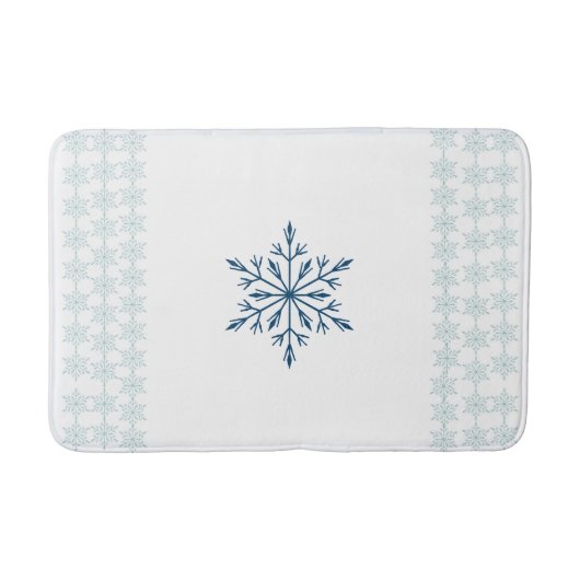 Tapis De Bain Chaleur et douillette Snowflake Mat (Devant)