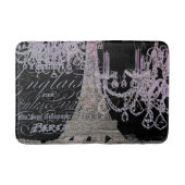 Tapis De Bain chalkboard scripts chandelier paris eiffel tower (Devant)