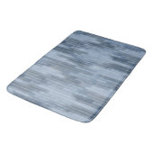 Tapis De Bain Chalky Textured Abstrait en Denim Blue (Angle)