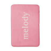 Tapis De Bain Chambre dortoir moderne nom rose (Devant (Vertical))