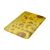 Tapis De Bain Champ de tournesol Design Mat de bain (Angle)