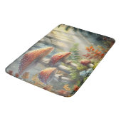 Tapis De Bain Champignons sauvages des bois Forêt magique Lumièr (Angle)