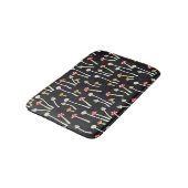 Tapis De Bain Champignons vintages d'automne design motif. (Angle)