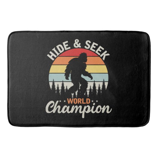 Tapis De Bain Champion du Monde de Cache-Cache Sasquatch (Devant)