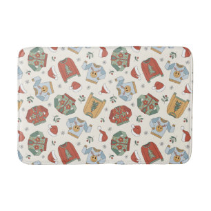 Tapis De Bain Chandails de Noël et Motif Casquette