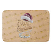 Tapis De Bain Chapeau de Noël mignon (Devant)