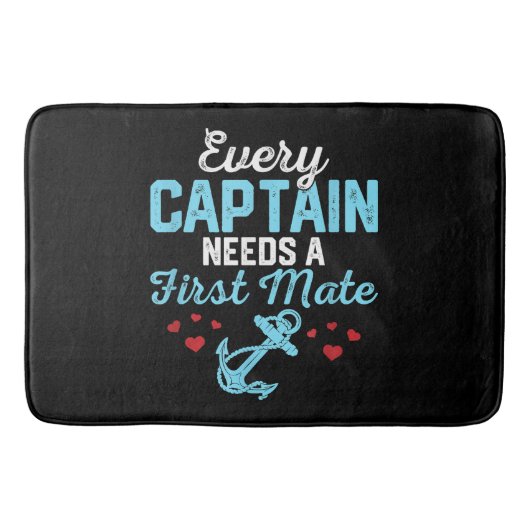 Tapis De Bain Chaque capitaine a besoin d'un second (Devant)