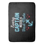 Tapis De Bain Chaque capitaine a besoin d'un second (devant Vertical)