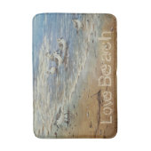 Tapis De Bain Charadriidés sur la plage/décor côtier (Devant (Vertical))