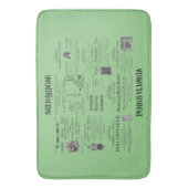 TAPIS DE BAIN CHARBON PUBLICITAIRE DES ANNÉES 1880 (devant Vertical)