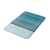 Tapis De Bain "Chargez-vous" de Teal et de l'art abstrait gris (Angle)