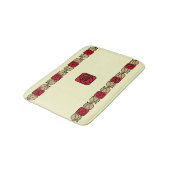 Tapis De Bain Charles Mackintosh Arts & Artisanat Style Rose Fri (Angle)