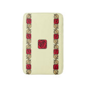 Tapis De Bain Charles Mackintosh Arts & Artisanat Style Rose Fri (Devant (Vertical))