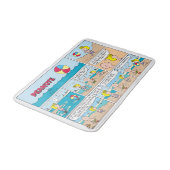 Tapis De Bain Charlie Brown & Sally À La Plage (Angle)