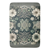 Tapis De Bain Charme floral du trèfle celtique (devant Vertical)