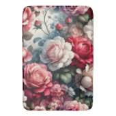 Tapis De Bain Charme Floral Rose intemporel (devant Vertical)