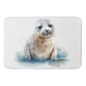 Tapis De Bain Charming Aquarelle Sceau Pup (Devant)