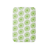 Tapis De Bain Chartreuse Green Daisy Print, Hippie Flower Print (Devant (Vertical))