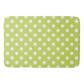 Tapis De Bain Chartreuse Vert Citron & Points Blancs Point (Devant)